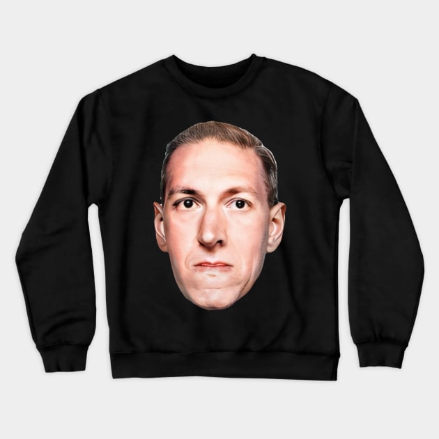 Lovecraft Big Head Crewneck Sweatshirt by MonsterKidRadio